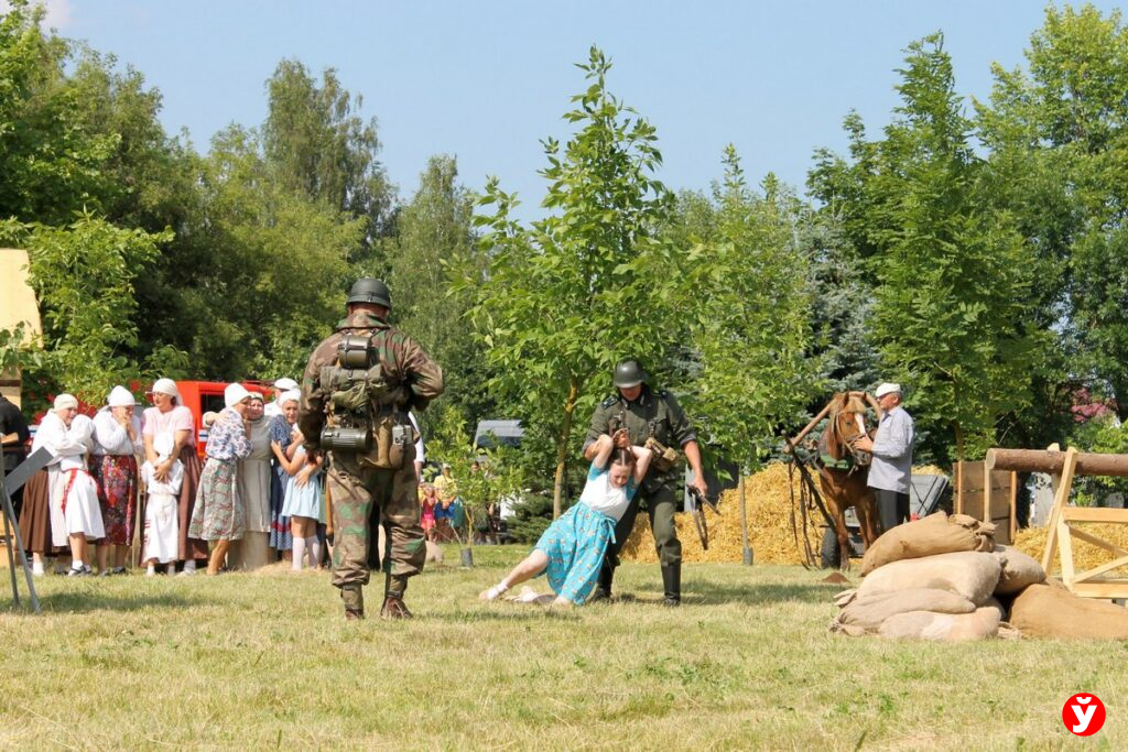 Реконструкция освобождения города в Слуцке