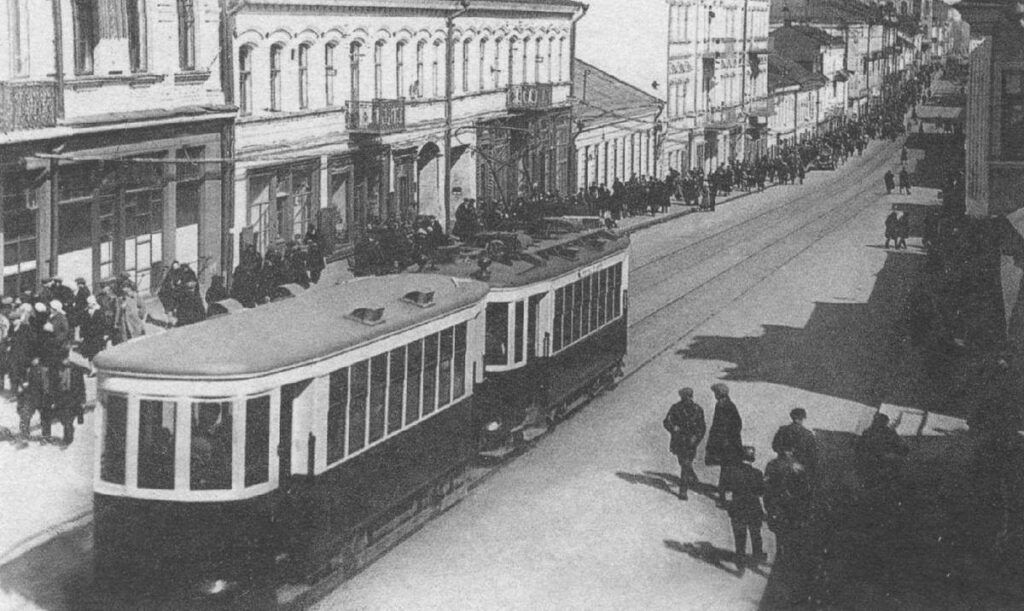 трамвай 1930 год