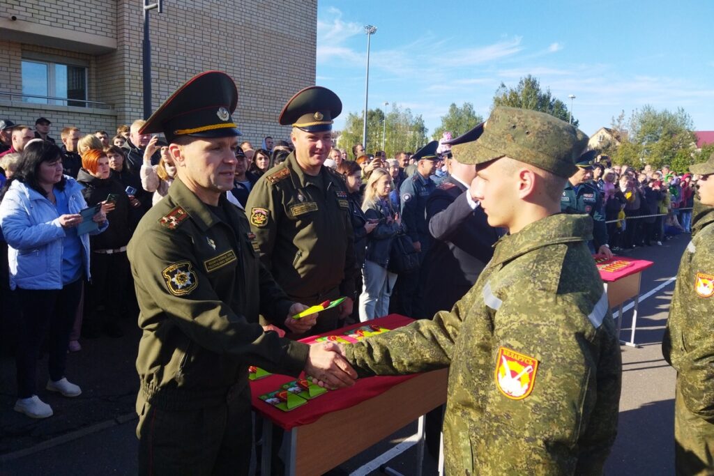 посвящение в кадеты в Слуцке