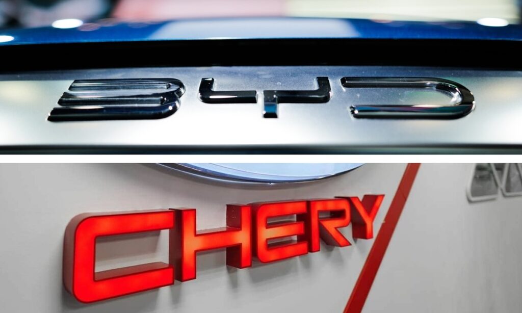 лого BYD и Chery