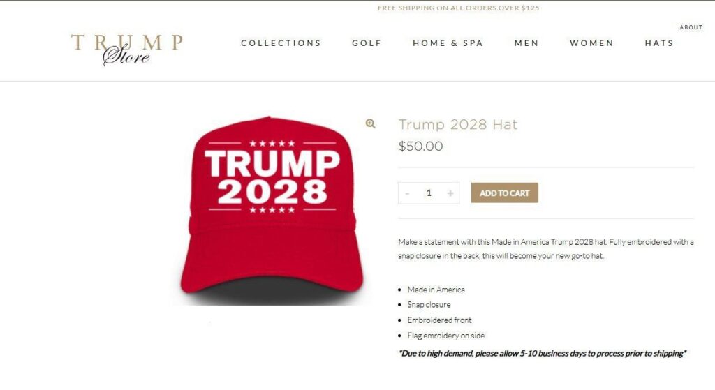 бейсболка Трампа