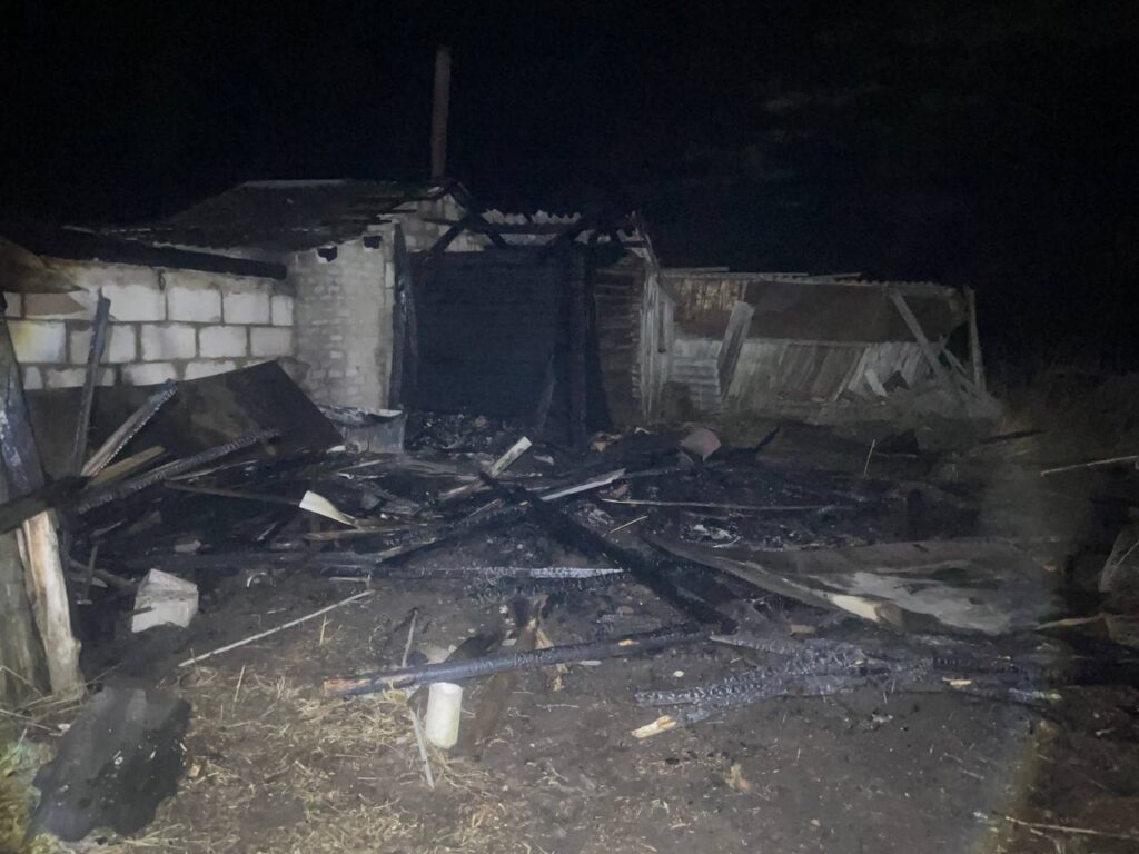 В Логойском районе палили мусор, а сожгли сарай