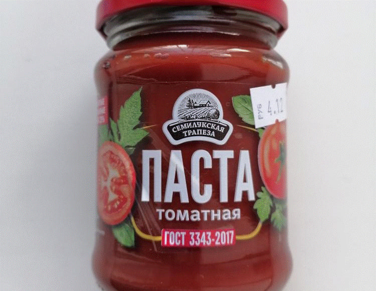 Томатную пасту российского производства запретили продавать в Беларуси