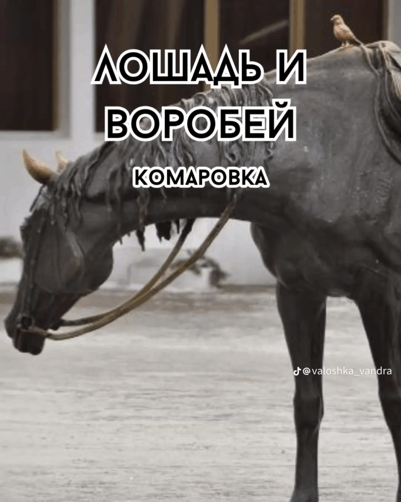 Лошадь и воробей