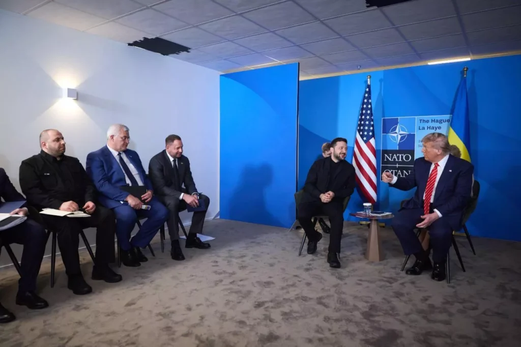 Трамп и Заленский в Гааге