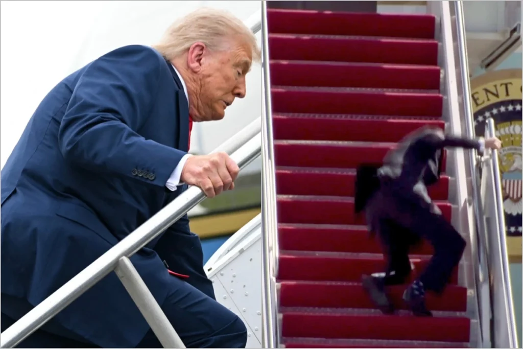 Трамп споткнулся