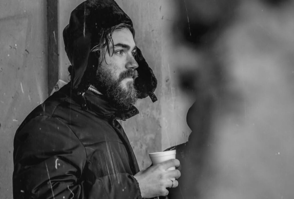 Кирилл на съёмках