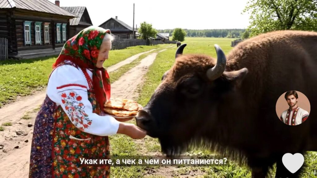 Бабушка кормит зубра драниками. Как ИИ видит Минск и белорусов