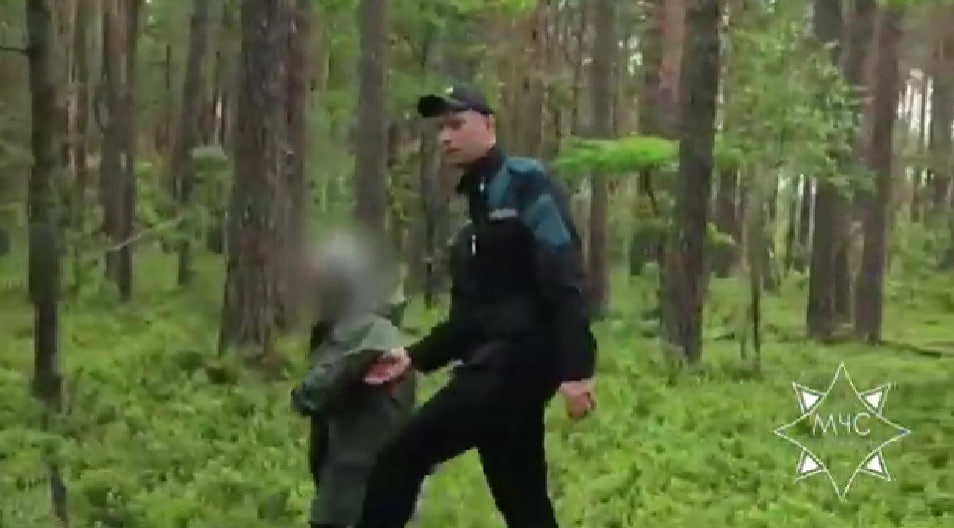 В Солигорском районе спасатели нашли заблудившуюся в лесу женщину