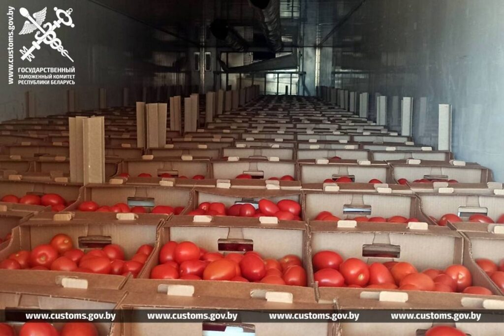 Тонны фруктов и овощей пытались незаконно перевезти через границу с Россией