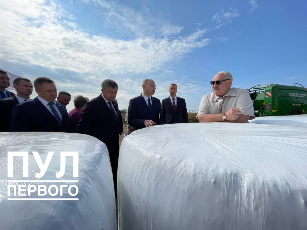 Лукашенко снова в ОАО «Озерицкий-Агро»: проверил ход уборки рапса в Смолевичском районе