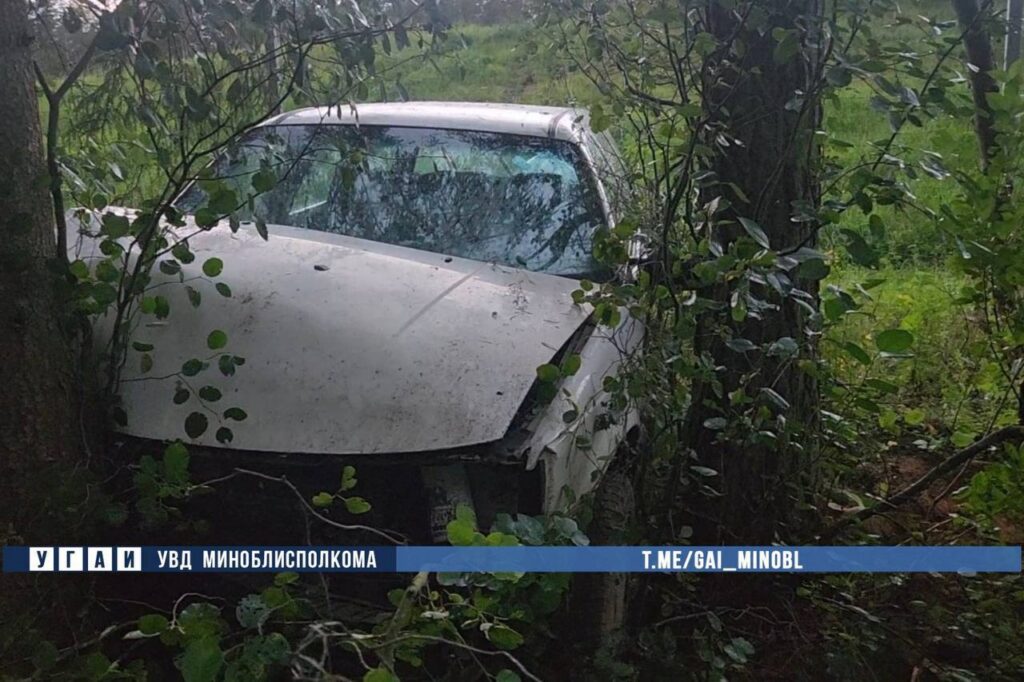 ДТП на трассе М3 в Логойском районе: водитель Volkswagen врезался в дерево