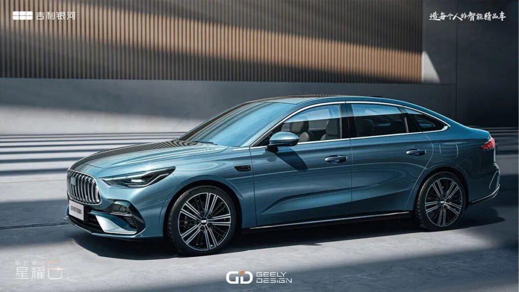 Появились фото нового большого седана Geely Galaxy