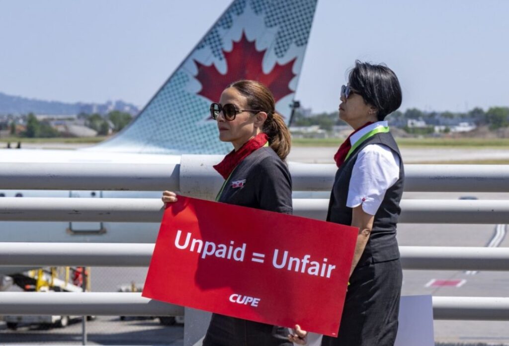 Air Canada парализована: забастовка бортпроводников затронула полмиллиона пассажиров