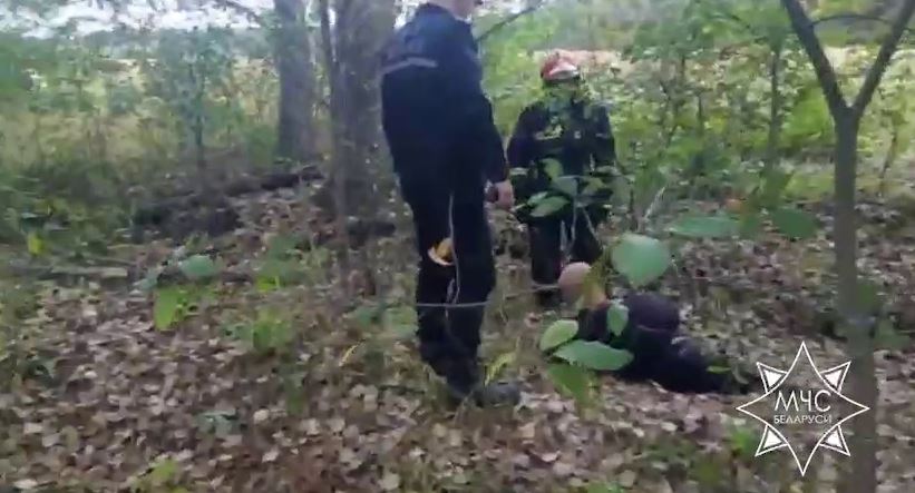 МЧС спасли грибника в Стародорожском районе после падения в овраг