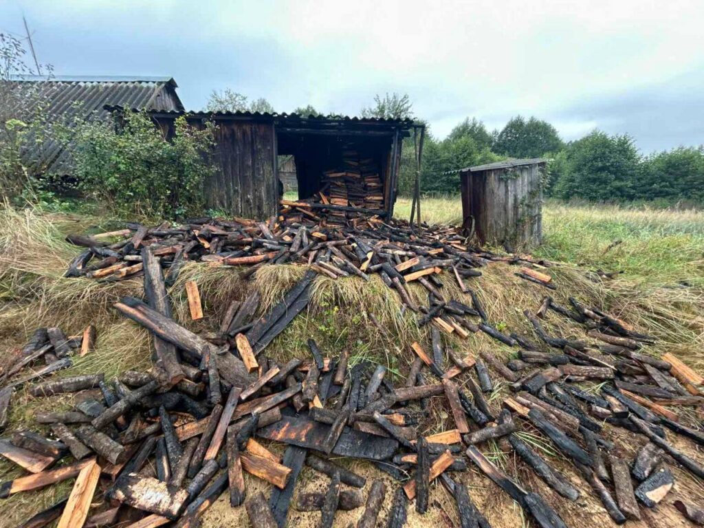 Пожар в Воложинском районе: в Шуловичах горела хозпостройка