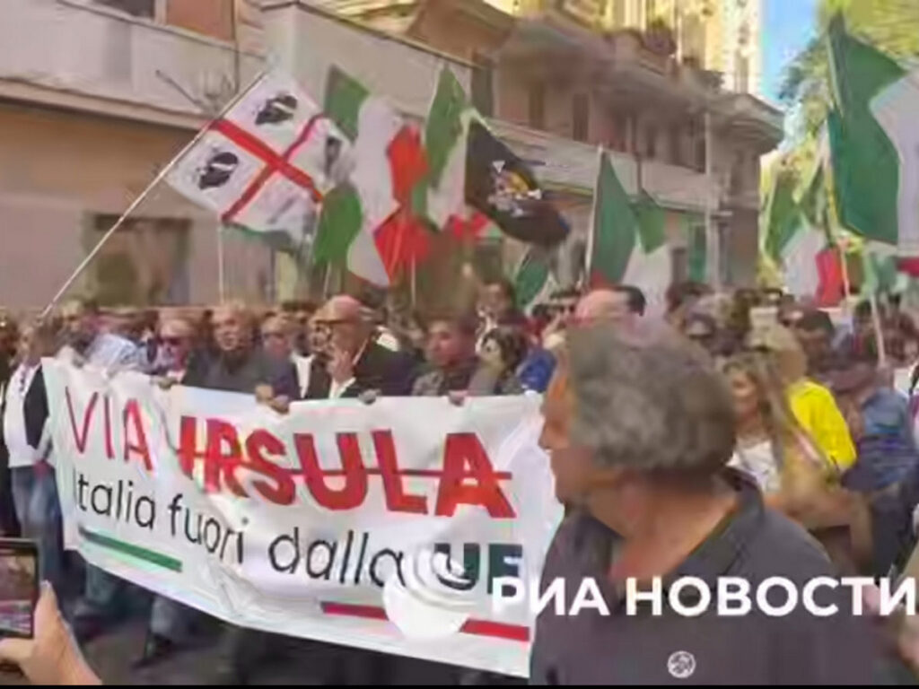 В Риме прошло шествие против политики ЕС