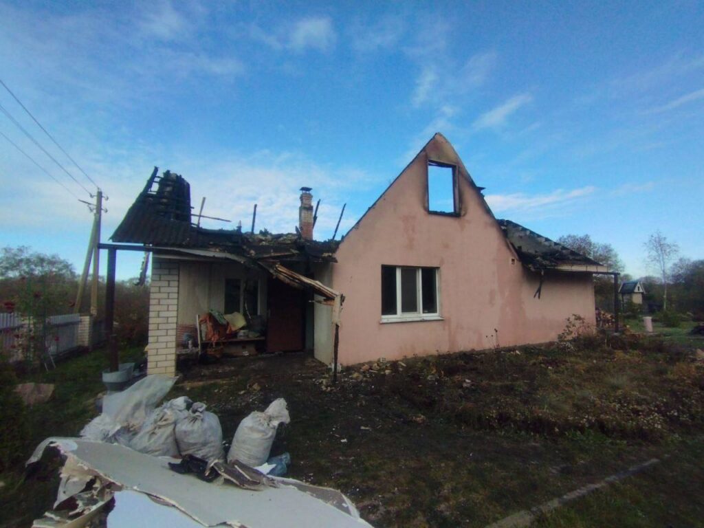 В Воложинском районе сгорела мансарда жилого дома