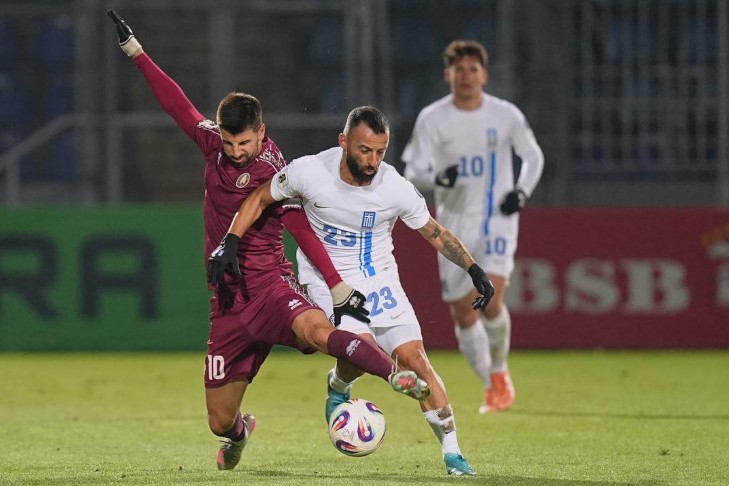 Сборная Беларуси сыграла вничью с Грецией на финише квалификации ЧМ-2026