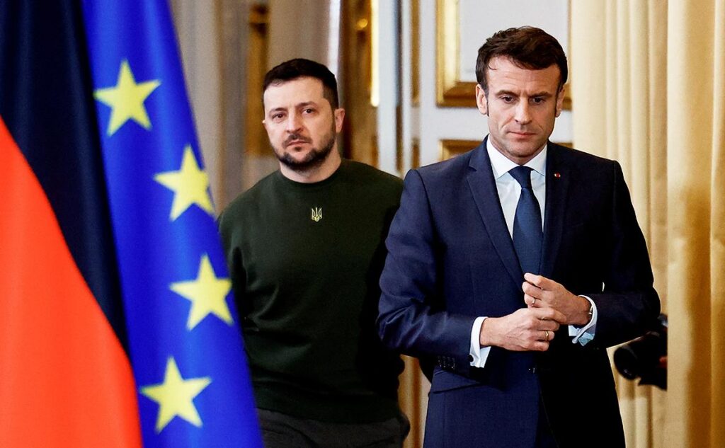 макрон и зеленский