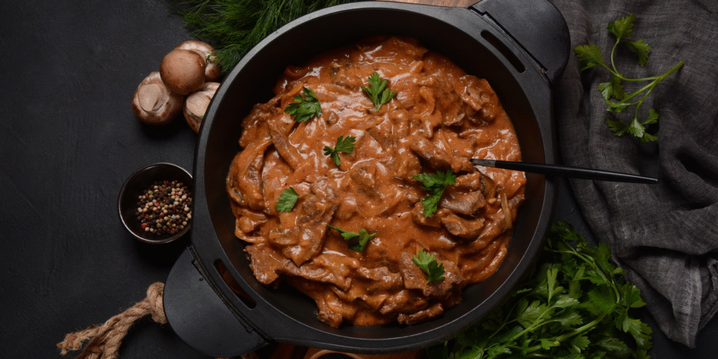 От сытного супа до шоколадного десерта — три рецепта в одной цветовой гамме