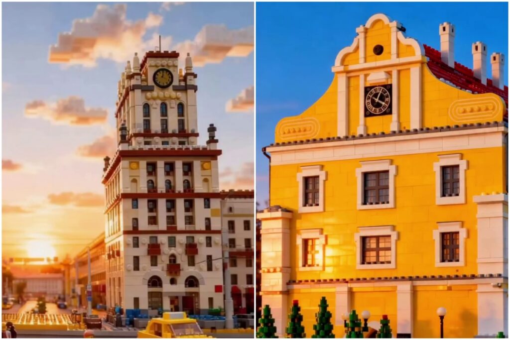 Белорусские города превратили в LEGO-конструктор: посмотрели на новый тренд в соцсетях