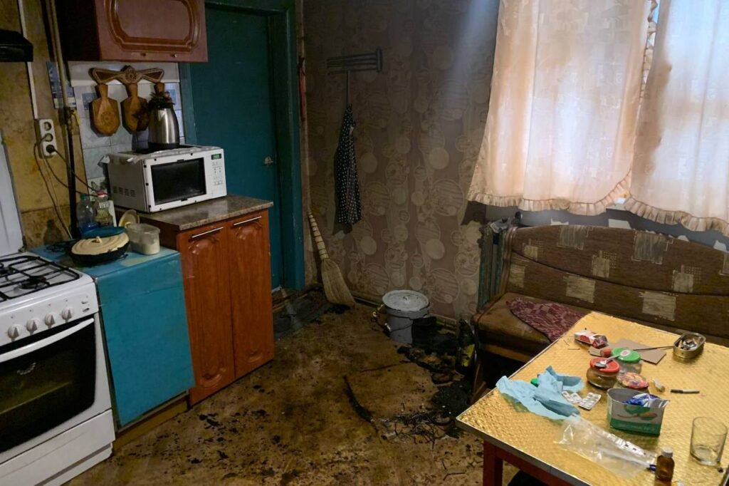 В частном доме под Логойском загорелся линолеум