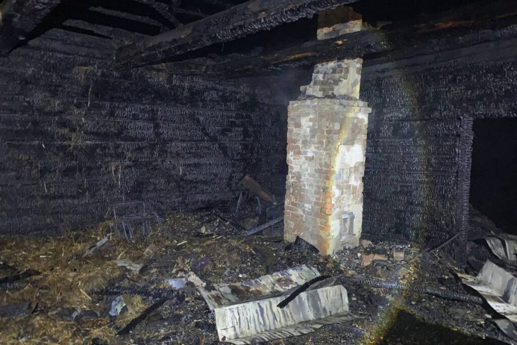 пожар в Логойске