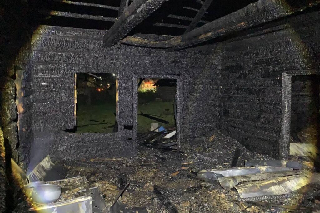 пожар в Логойске