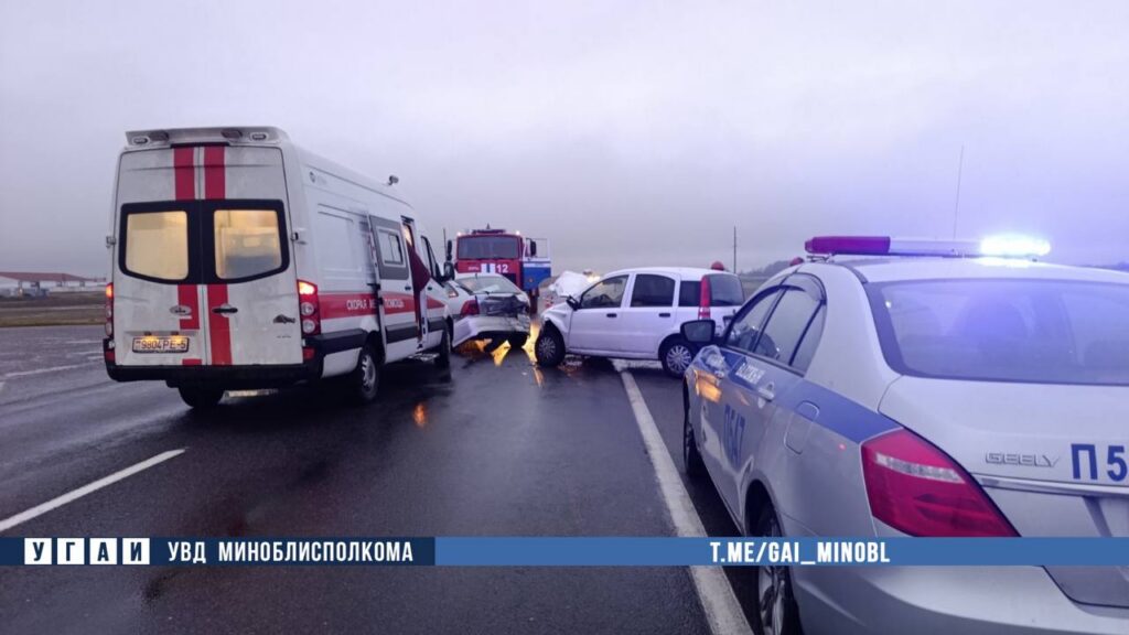 ДТП на М-7 в Воложинском районе: пострадала пожилая пассажирка