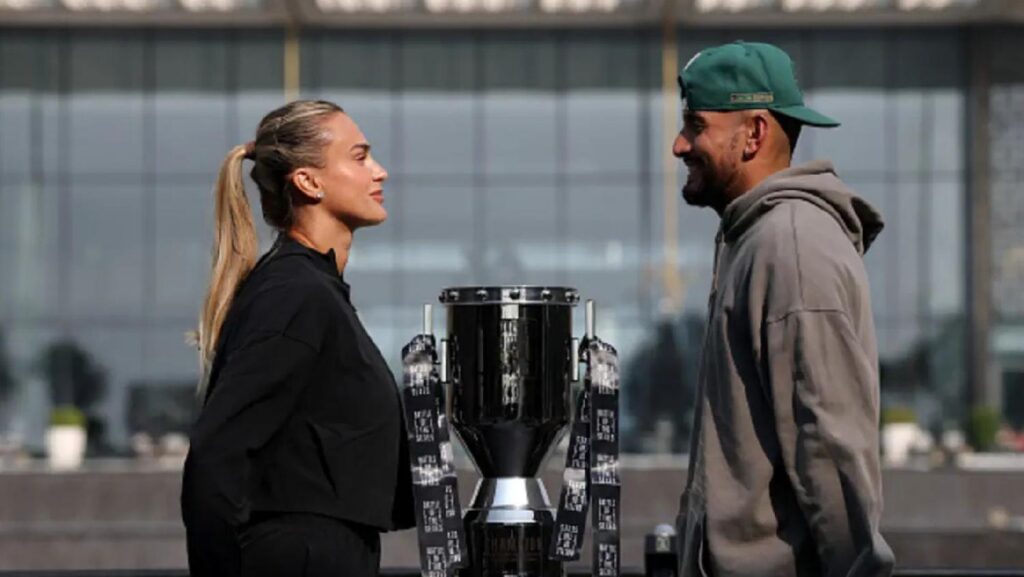 Соболенко сразилась с Кирьосом в неравных условиях в Дубае — при чем здесь верблюд и танцы?