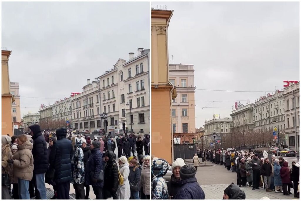 Сотни метров живой очереди — что могло собрать такую толпу в центр Минска 25 декабря?