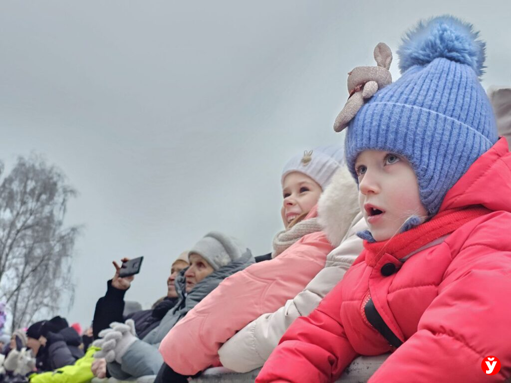 Парад Дедов Морозов в Бориисове