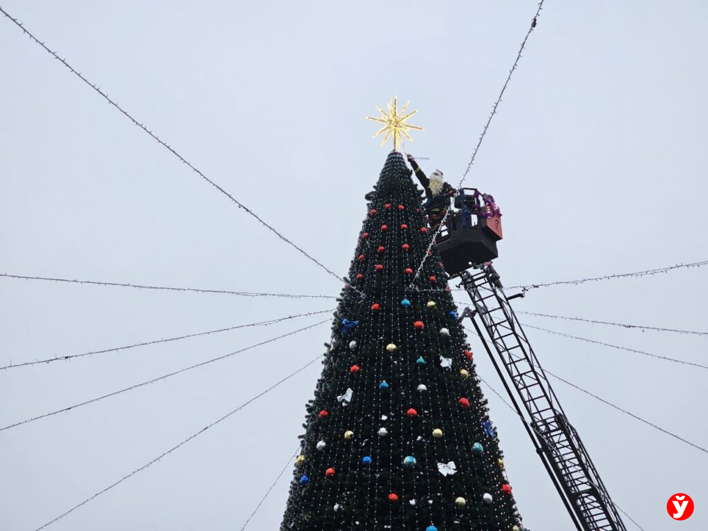 Парад Дедов Морозов в Бориисове