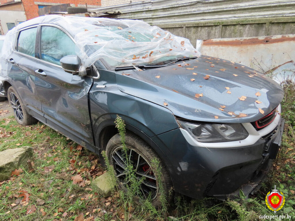 Белорус в пьяном угаре превратил новый Belgee матери в груду металлолома