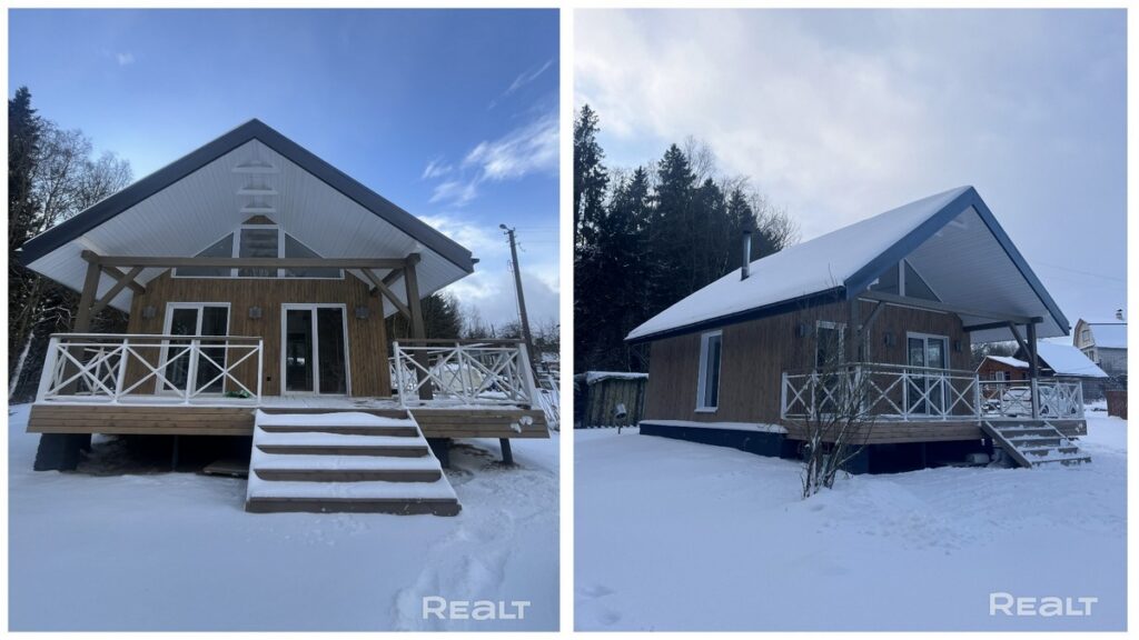 Уголок тишины всего в 10 км от столицы — каркасный дом с камином и террасой продается под Минском