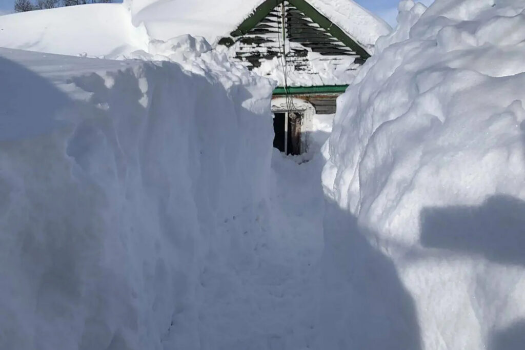 Стена снега из Игры престолов пришла на Камчатку