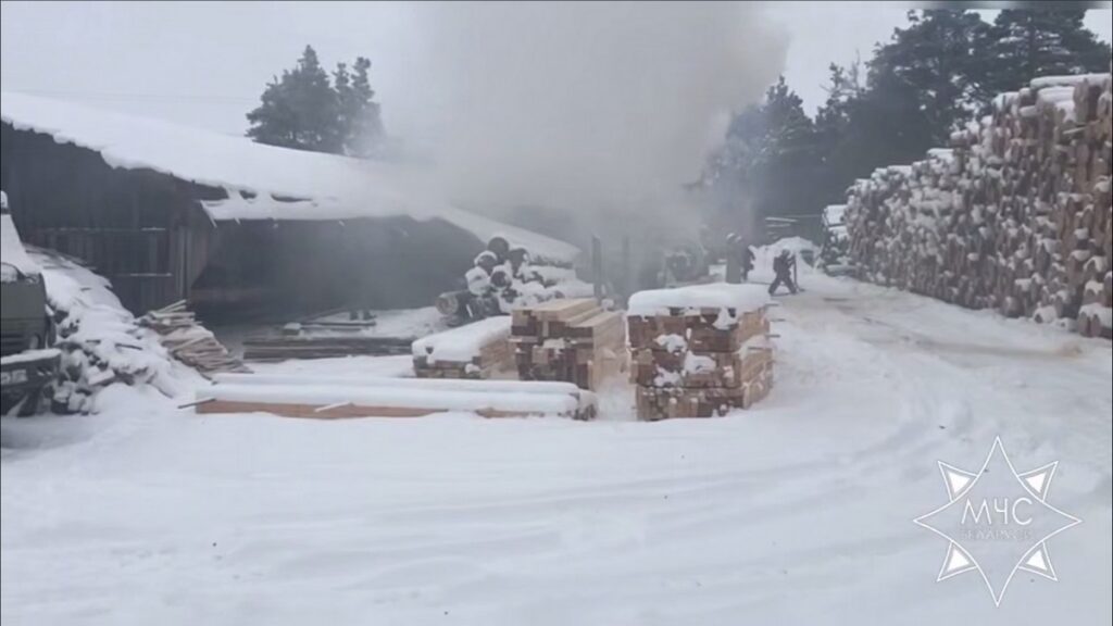 В Борисове вспыхнула пилорама — спасатели потушили пожар без пострадавших