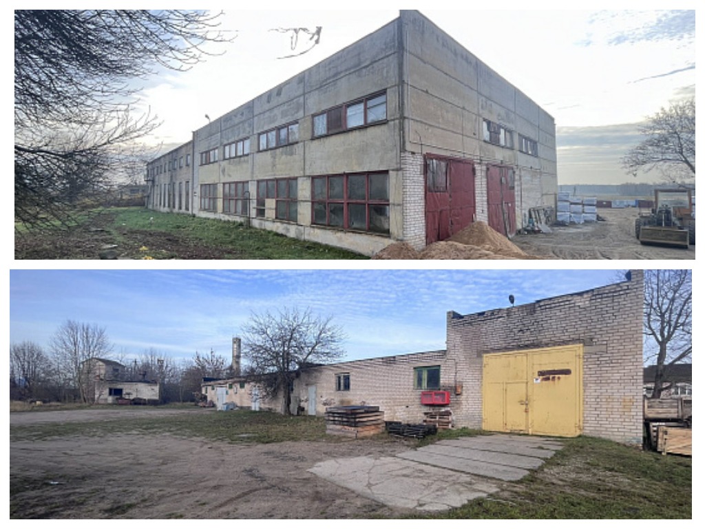 В Городее продают комплекс зданий с мастерской, гаражом и складом за полмиллиона рублей