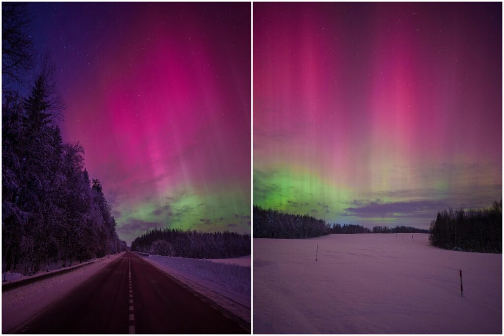 Белорусы вторую ночь охотились за полярным сиянием — ночное небо собрало толпы на Минском море