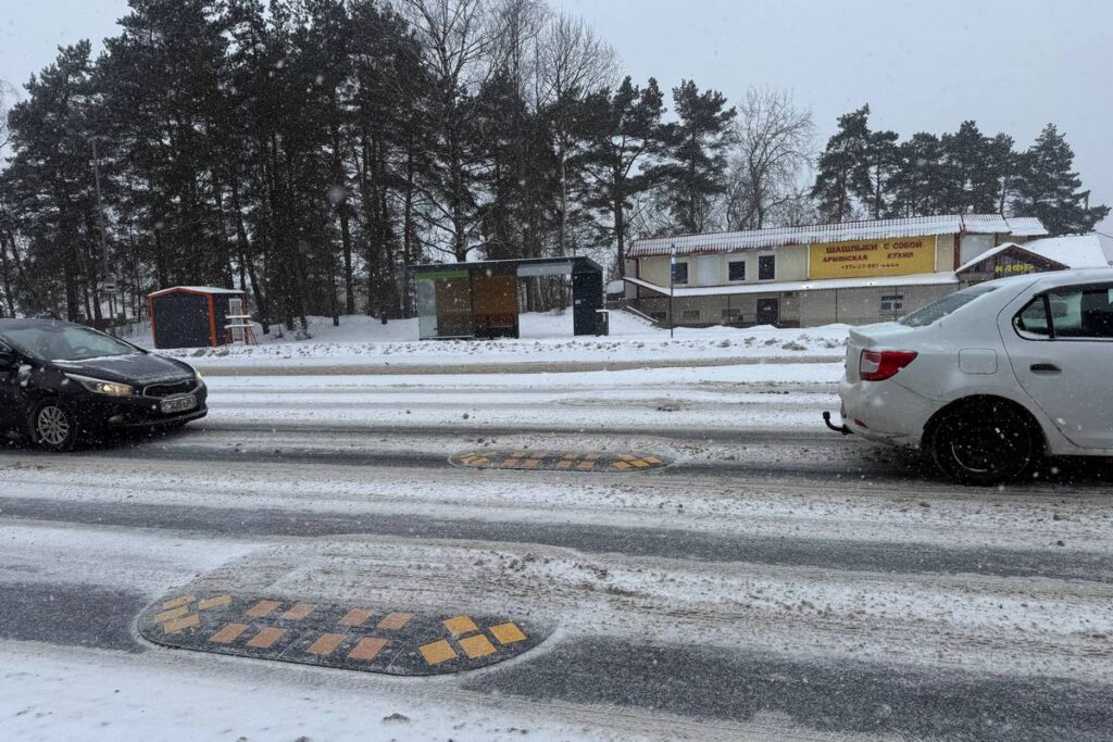 "Берлинские подушки" появились на трассе под Минском