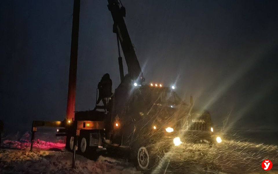 Последствия циклона «Улли»: 85 населенных пунктов Минщины оставались без света