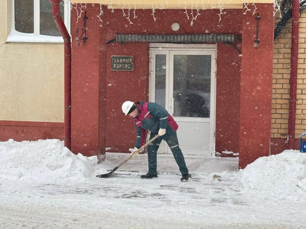 Фотофакт. Как расчищают снег на одном из рудоуправлений «Беларуськалия»