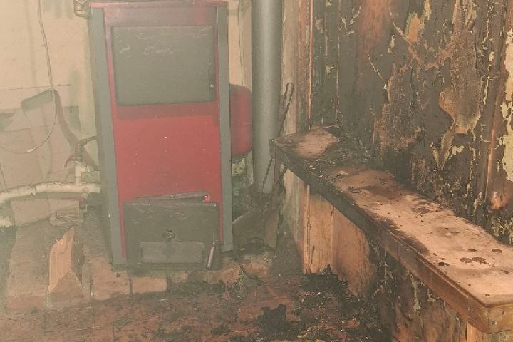 Пожар квартира Логойск