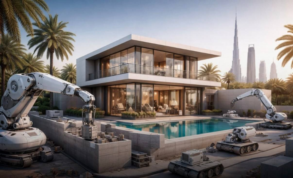 Роботы-строители: в Дубае возведут первую виллу без участия человека