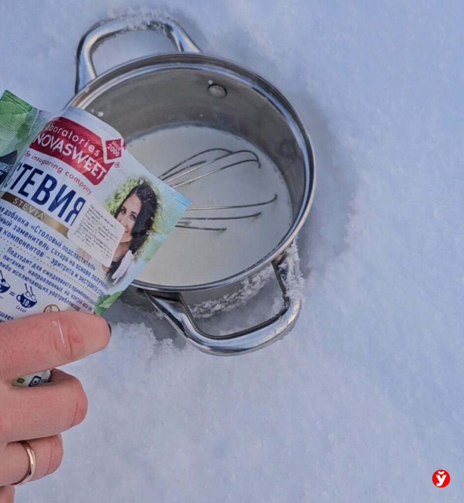 Как сделать мороженое в снегу