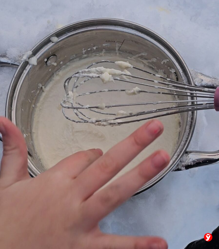 Как сделать мороженое в снегу