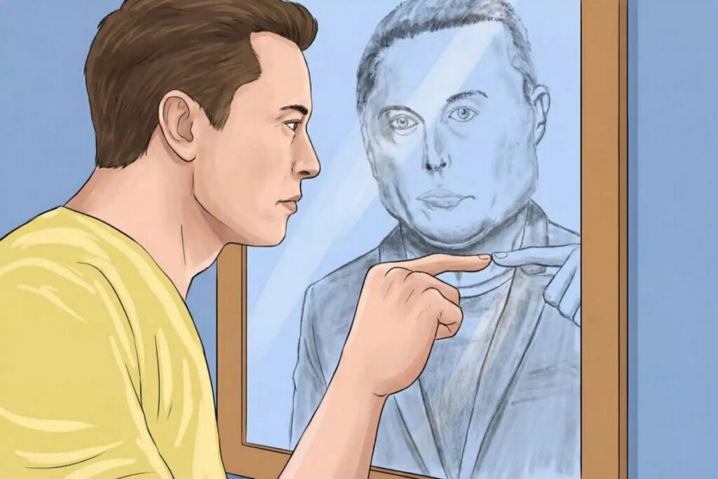 Маск забанил юного художника за неудачный портрет — интернет ответил мемами