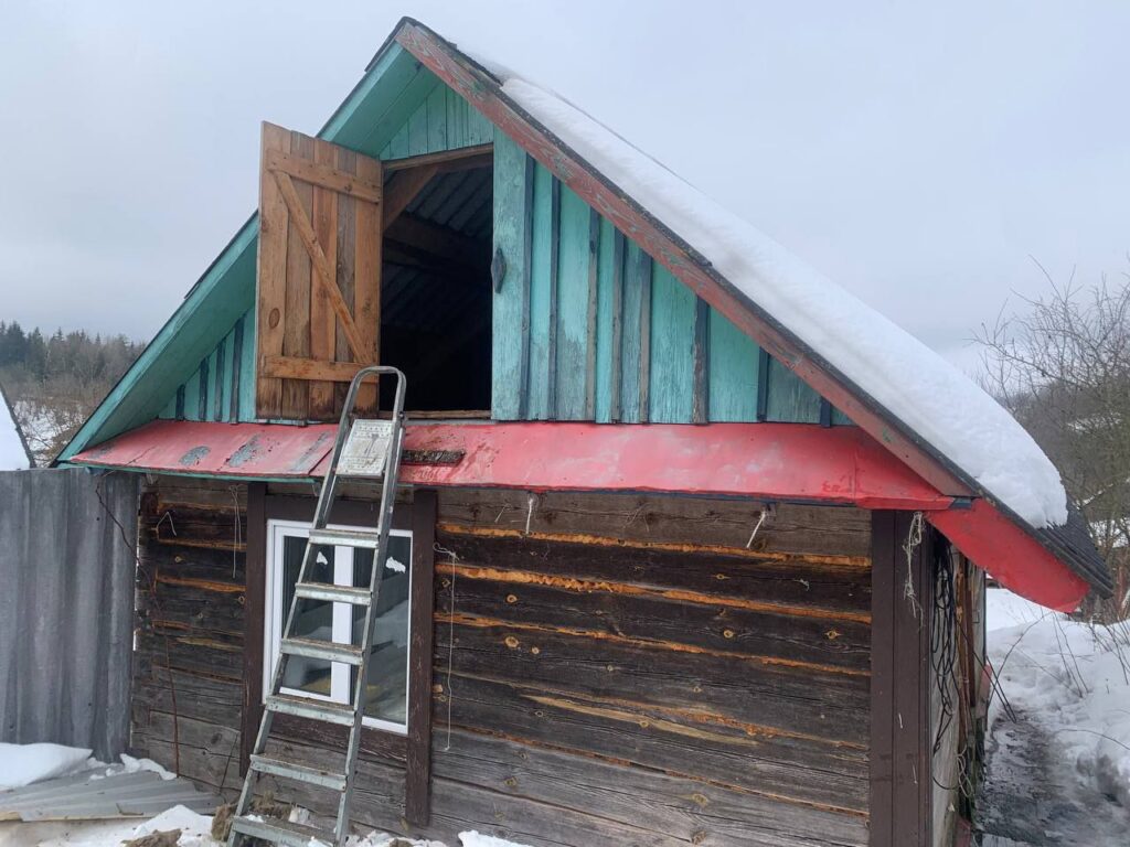 Возле Логойска горела баня