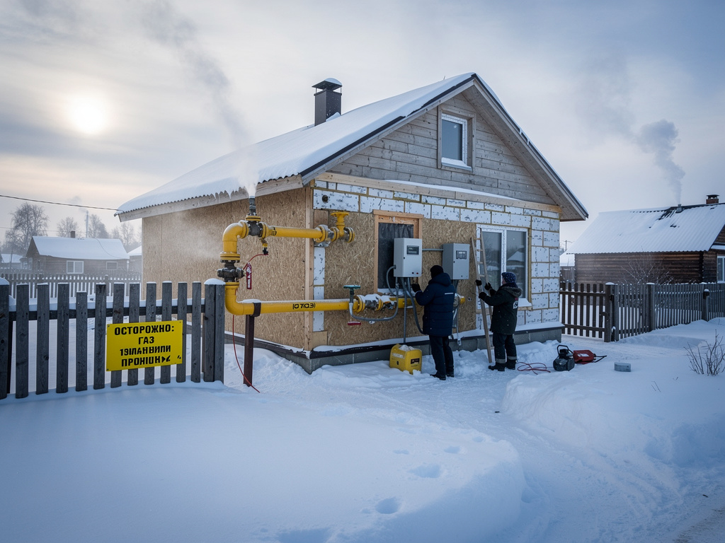 газ деревня